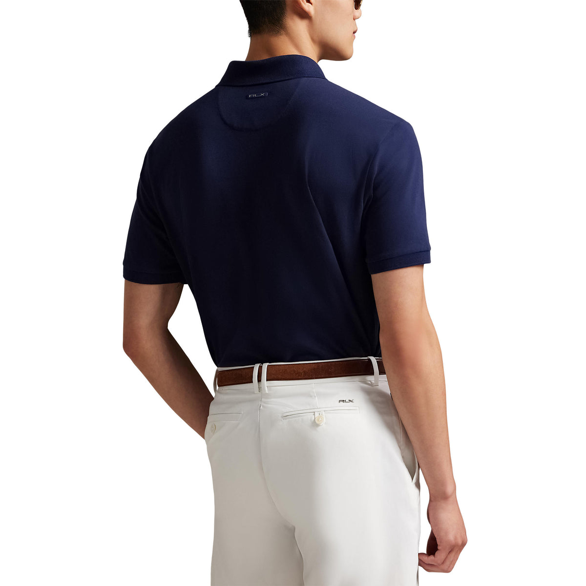 RLX Polo Performance Ralph Lauren Performance Stretch Mesh Golf Polo -Hemd - raffinierte Marine