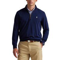 Polo Performance Ralph Lauren Fine Gauge Terry Halbzip - Französische Marine