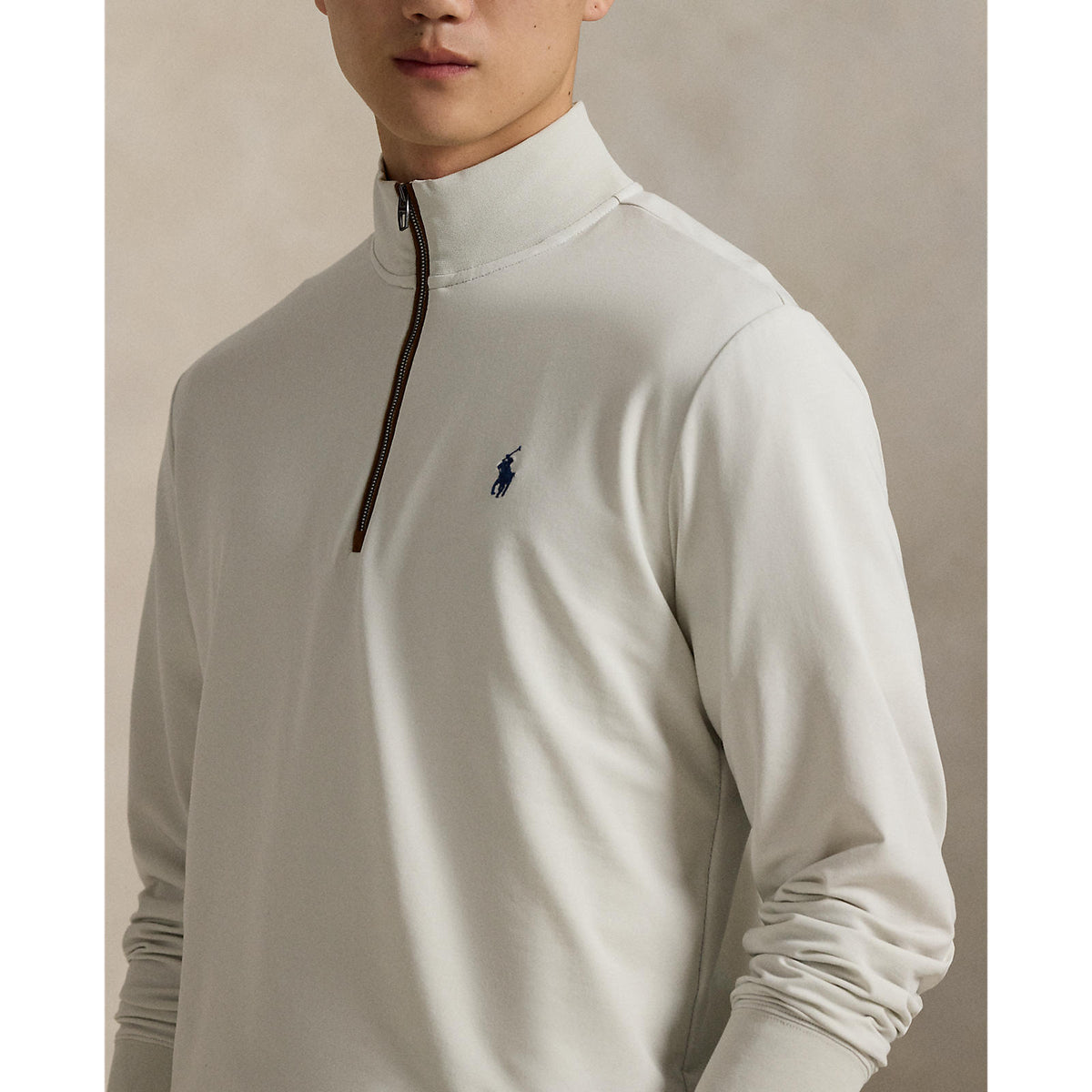 Polo Performance Ralph Lauren Fine Gauge Terry Halb Zip - Steinkiesel