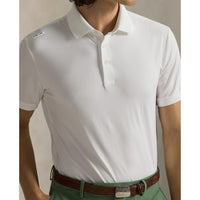 Rlx Ralph Lauren maßgeschneidert Fit Leichtes Luftstrom -Golfpolo -Hemd - Keramik weiß
