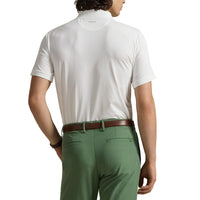 Rlx Ralph Lauren maßgeschneidert Fit Leichtes Luftstrom -Golfpolo -Hemd - Keramik weiß
