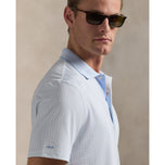 RLX Ralph Lauren 印花轻质气流高尔夫 Polo 衫 - 办公室蓝色便士乐福鞋