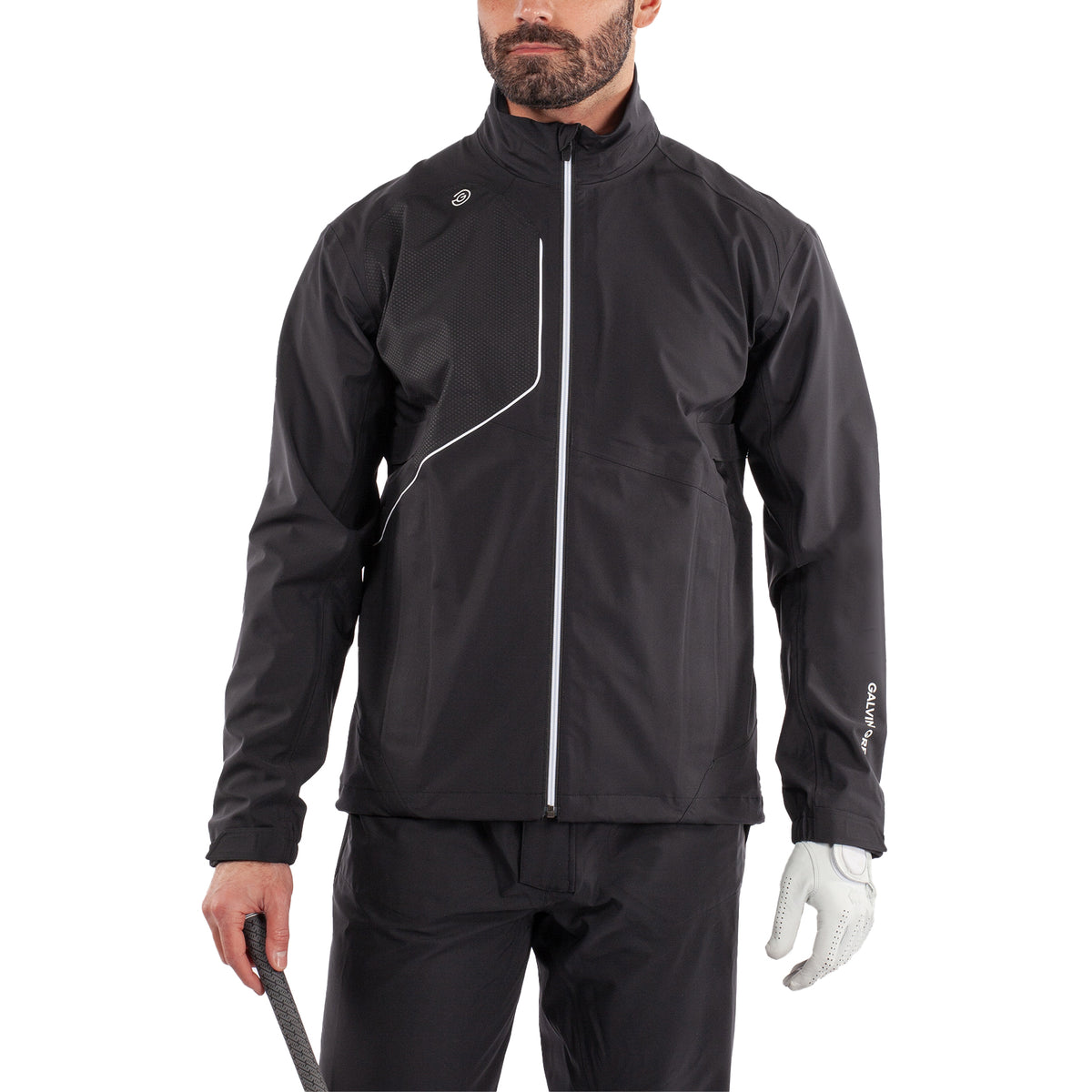 Galvin Green Ames wasserdichte Golfjacke - Schwarz/Weiß