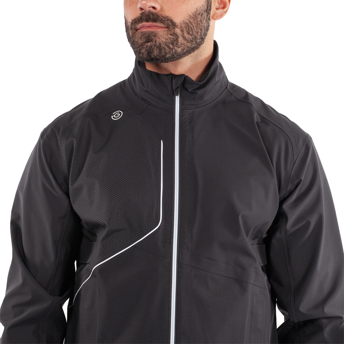 Galvin Green Ames wasserdichte Golfjacke - Schwarz/Weiß