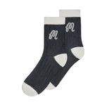 Malbon Damen Arabella Mesh Golfsocken – Schwarz