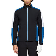 Galvin Green Arlo wasserdichte Golfjacke – Schwarz/Königsblau