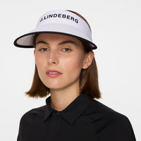J. Lindeberg Women's Alba Big Golf Visor - Weiß