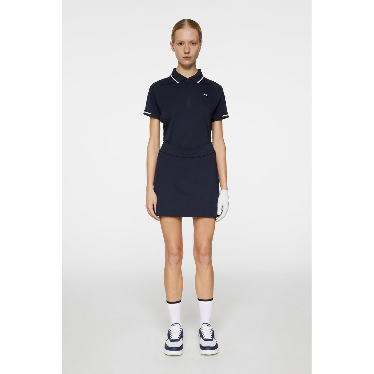 J.Lindeberg Women's Amelie Mid Golf Rock - JL Navy
