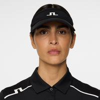 J.Lindeberg Women's Erreicht Golfvisor - Schwarz
