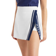 Malbon Baseline Golfskort für Damen – Weiß