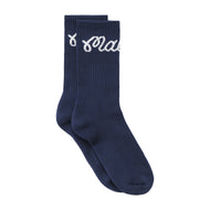 Malbon Bon Script Golfsocken – Marineblau