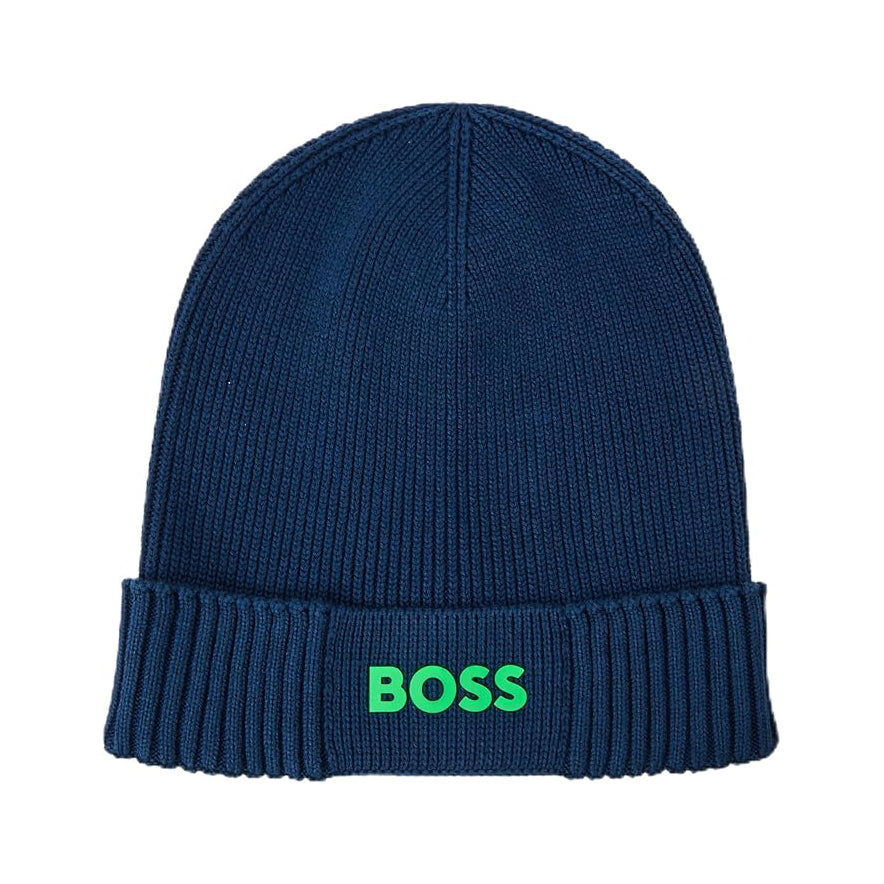 BOSS Asic Cotton Golf Beanie - Teal