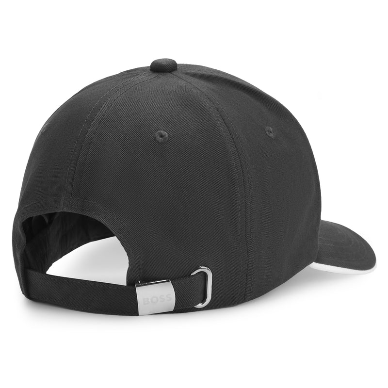 Boss Cotton -Zwilling kühne Golfkappe - schwarz