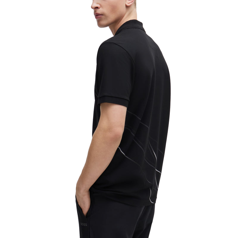 Boss Paddy 3 Golfhemd - schwarz