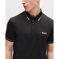 Boss Paul Pro Slim Fit Golf Shirt - Schwarz