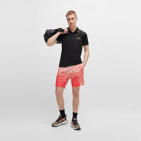 Boss Paul Pro Slim Fit Golf Shirt - Schwarz
