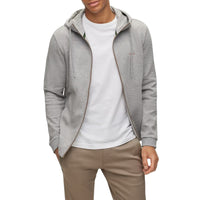 Boss Saggy 2 Full Reißverschluss Grid Hoodie - Licht/Pastellgrau