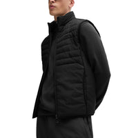 BOSS Thor Water Repellent Padded Golf Vest - Black