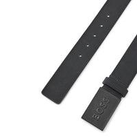 BOSS Plaque Icon Buckle Golf Belt - Black