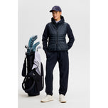 J.Lindeberg Damen Holma Quilt Hybrid Golfweste – JL Navy