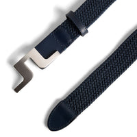 J. Lindeberg Berry Elastic Golf Belt - JL Navy