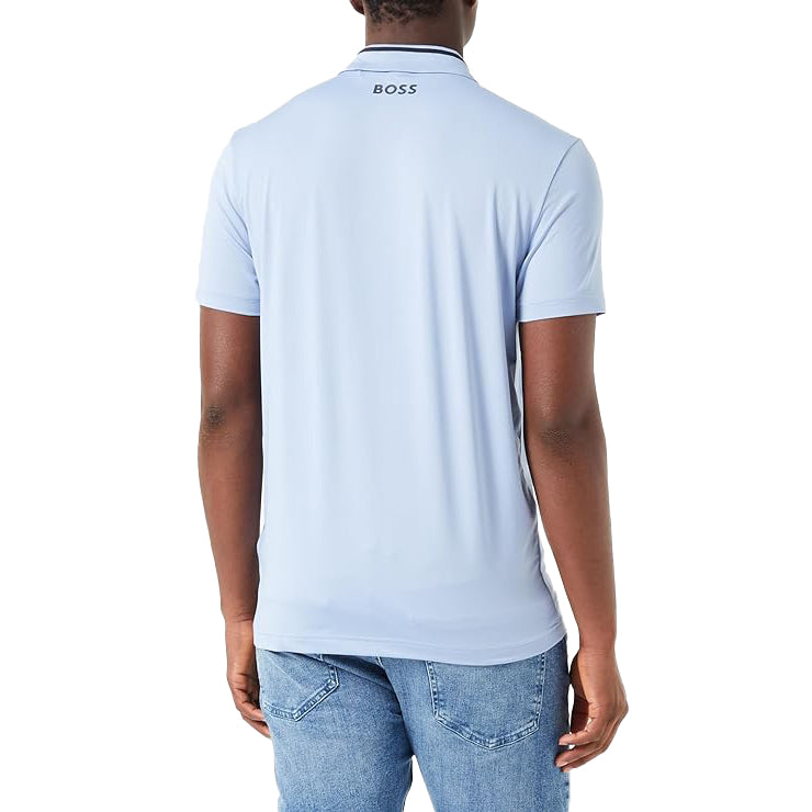 Boss Paddytech Golf Polo Shirt - Blau geöffnet