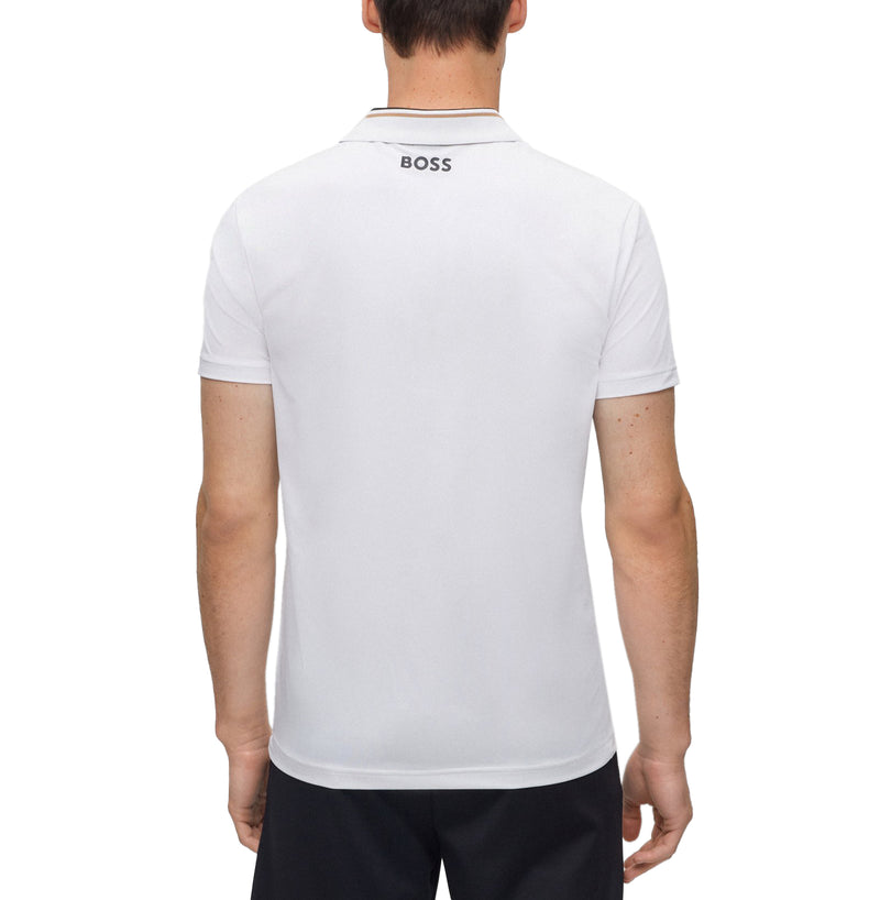 Boss Paddytech Golf Polo Shirt - Weiß