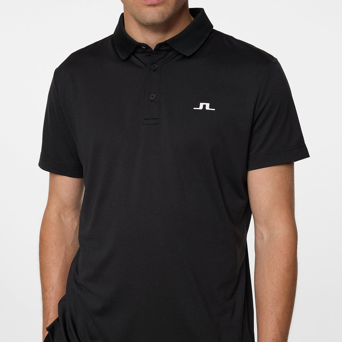 J. Lindeberg Bridge Golf Polo Shirt - Schwarz