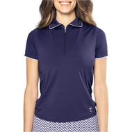 Golftini Women's Capri Golf Polo - Navy / White