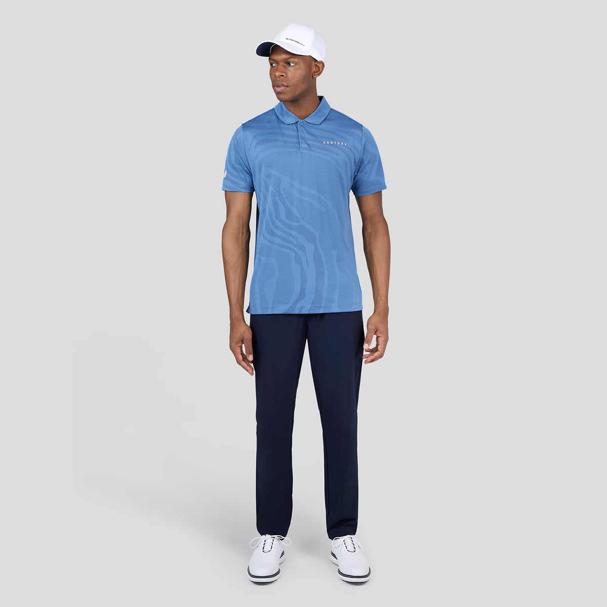Castore Engineered Strick Golf Poloshirt - Horizont