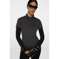 J. Lindeberg Women's Cassie Golf Polo Shirt - Asphalt