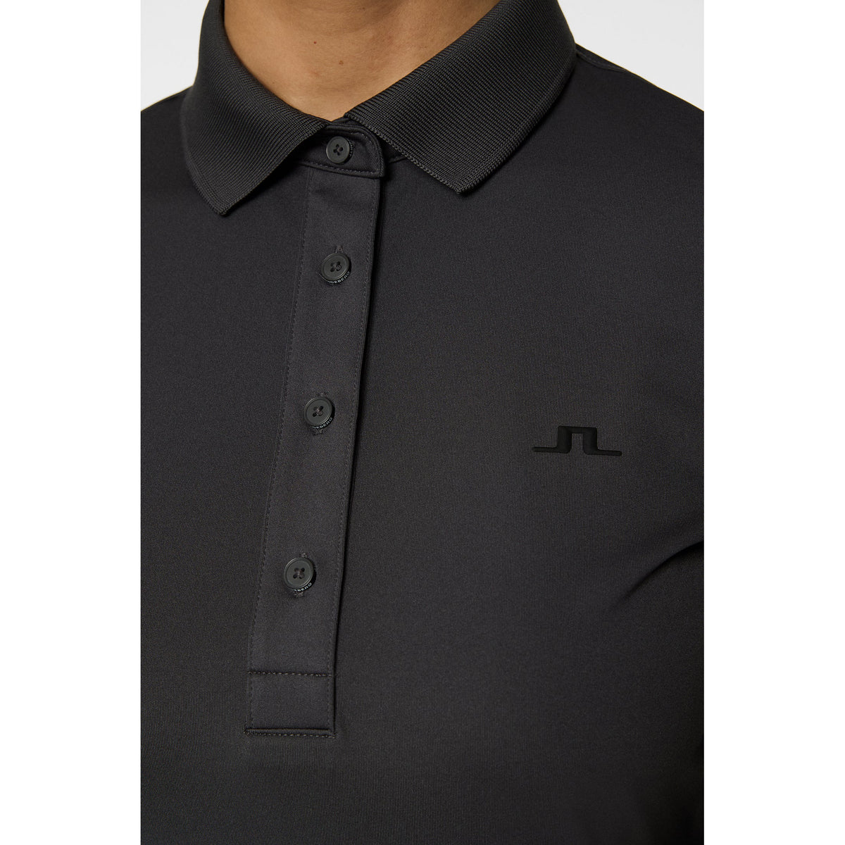 J. Lindeberg Women's Cassie Golf Polo Shirt - Asphalt