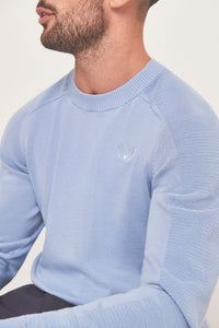 Castore Strick Golf Crew Hals - Himmel