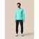 Castore Club Classic Viertel Zip Golf Pullover - Leichte Aqua/Weiß