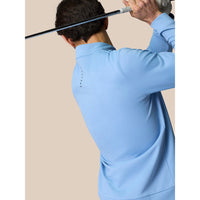 Castore Club Classic Viertel Zip Golf Pullover - Sky Blue/Mitternacht Marine