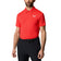 Castore Club Golfball gedrucktes Polo -Golfhemd - Mohn rot/weiß