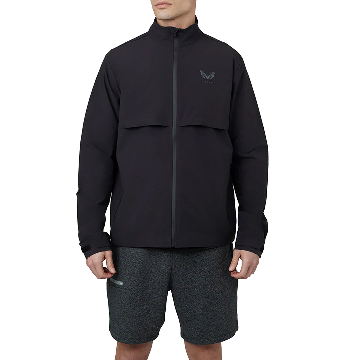 Castore Flyweight Water Resistant Golf Jacke - Schwarz