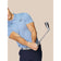 Castore Pinnacle Engineered Strick Polo Golfhemd - Sky Blue/Mitternacht Marine