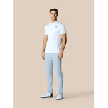 Castore Pinnacle Engineered Strick Polo Golfhemd - Weiß/Mitternacht Marine