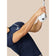 Castore Pinnacle LVS Engineered Strick Polo Golfhemd - Midnight Navy/Weiß