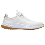 Cole Haan GrandPrø Ganztägige wasserdichte Golfschuhe – Weiß/Veg Tan