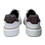 Cole Haan GrandPrø Topspin Waterproof Wide Golf Shoes - White/Madeira Snake Print