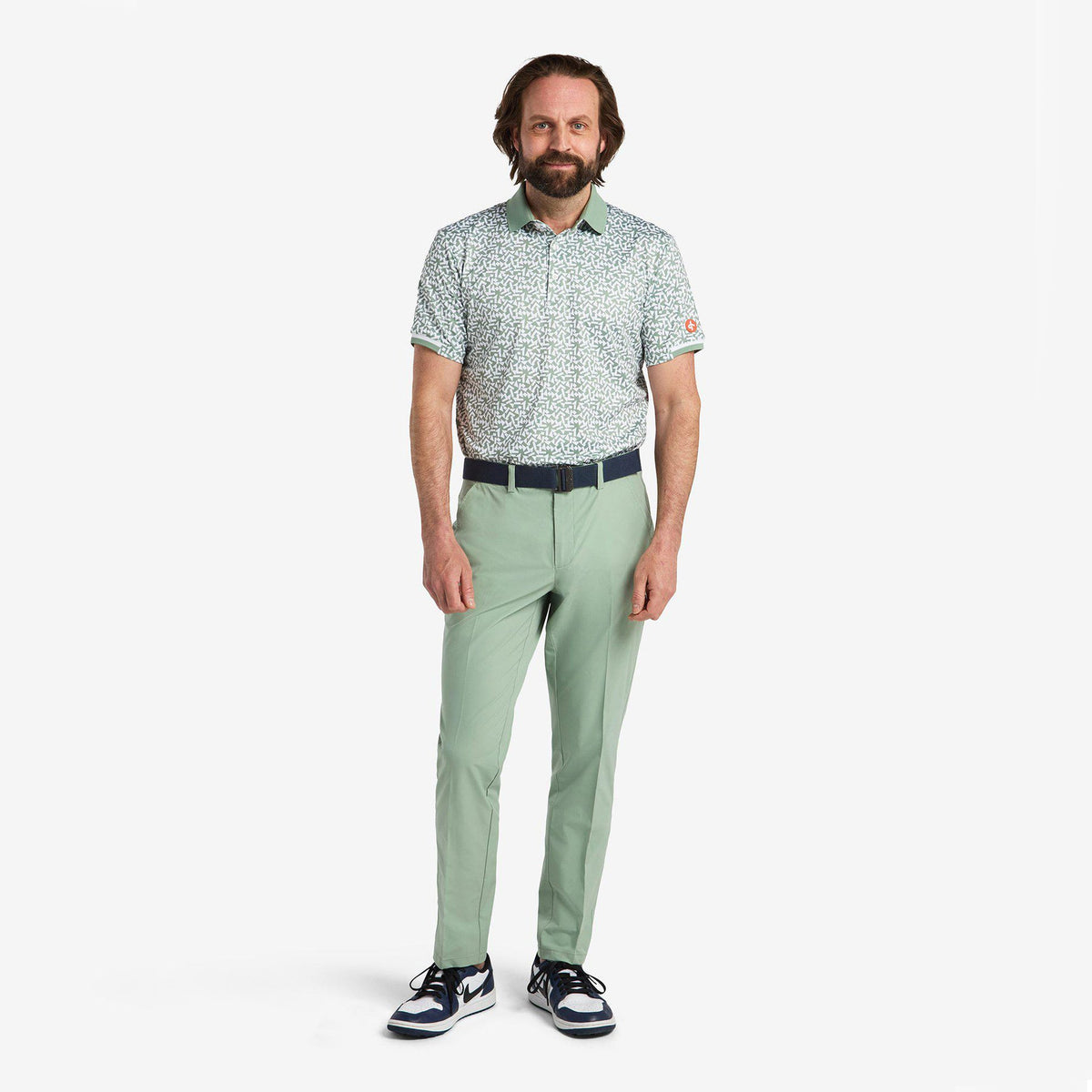 Cross Camo Golf Polo Shirt - Milchjade