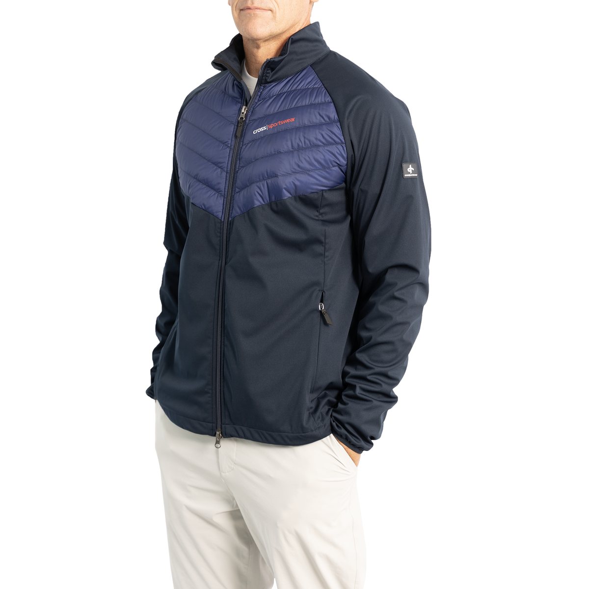 Golfjacke überquerte Haltung - Twilight Navy