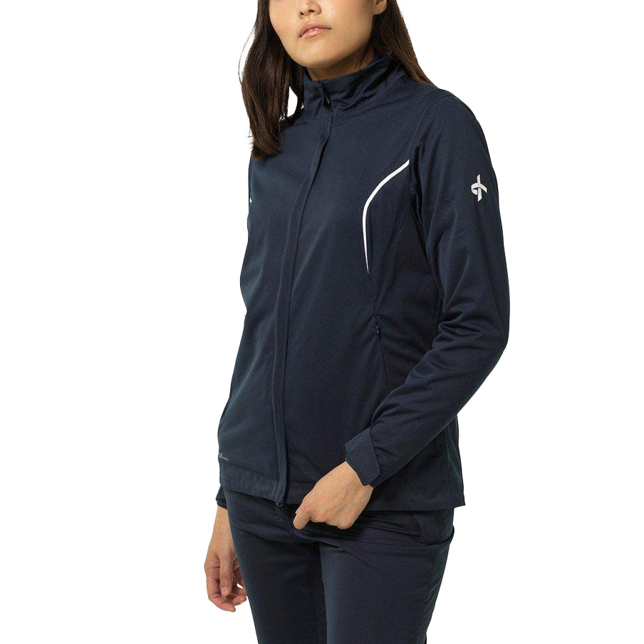 Cross Women's Pro Rain Golf Jacke - Marine