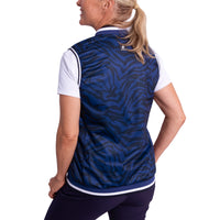 Cross Women's Storm Golf Vest - Navy Zebra