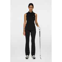 J.Lindeberg Dena ärmellose Golf Polo -Hemd - schwarz