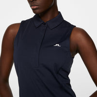 J.Lindeberg Dena ärmellose Golf Polo -Shirt - JL Navy