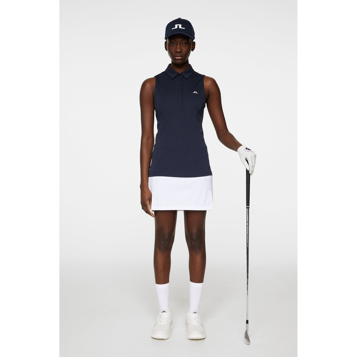 J.Lindeberg Dena ärmellose Golf Polo -Shirt - JL Navy