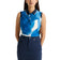 Rohnisch Damen Deni ärmellose Golf Polo -Hemd - Blue Aquarelle